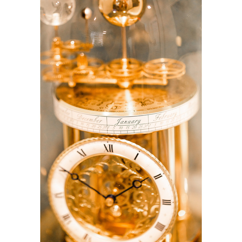 Astrolabium Clock, Mahogany