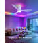 42 po Ventilateur de plafond encastré 3 pales Whtie avec lumière DEL à spectre complet et télécommande-604026630-604026631