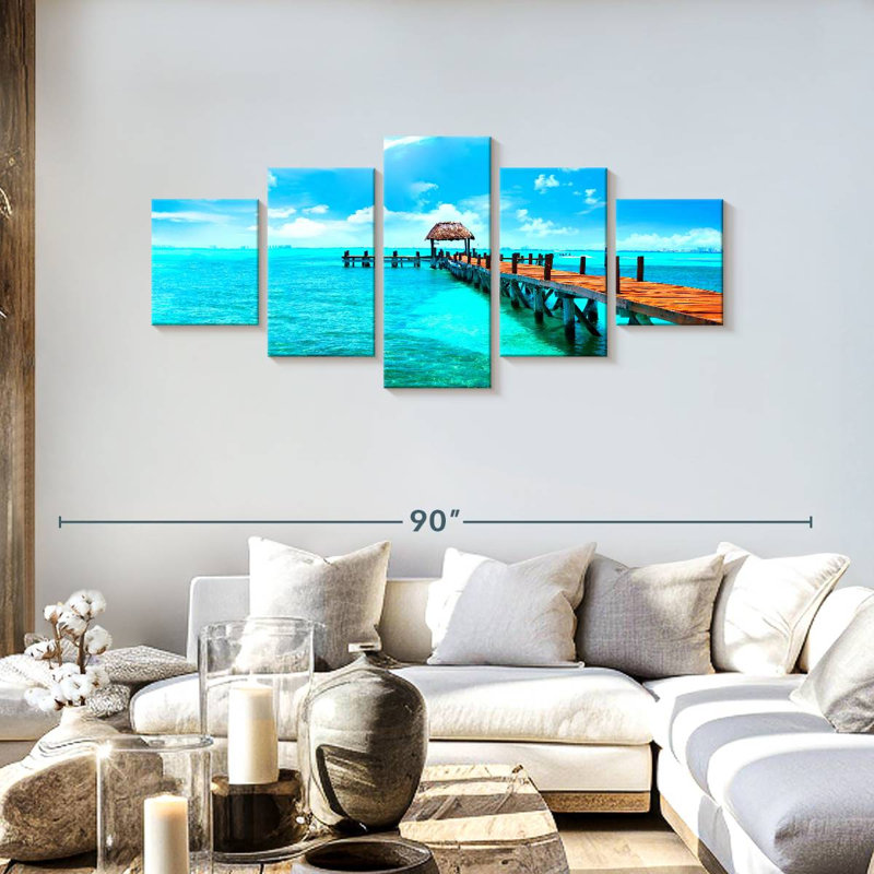 Caribbean Paradise, 30" H x 68" W