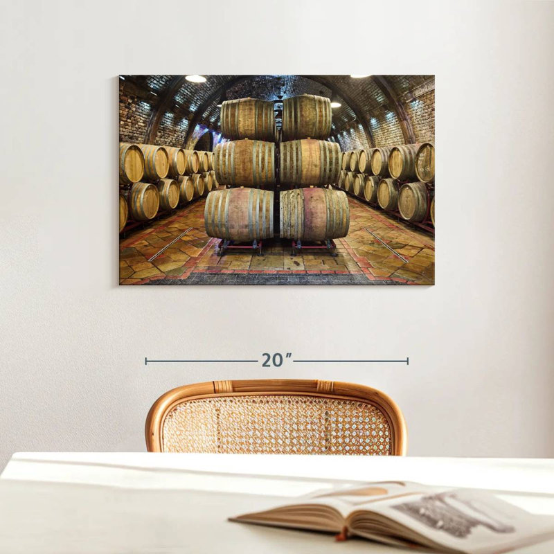 Yarlin Wine Cellar Barrels, 16" H x 24" W