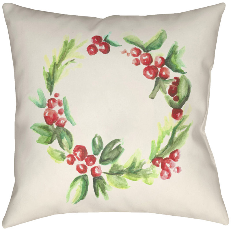  Indoor/Outdoor Throw Pillow, 22" H x 22" W x 3" D