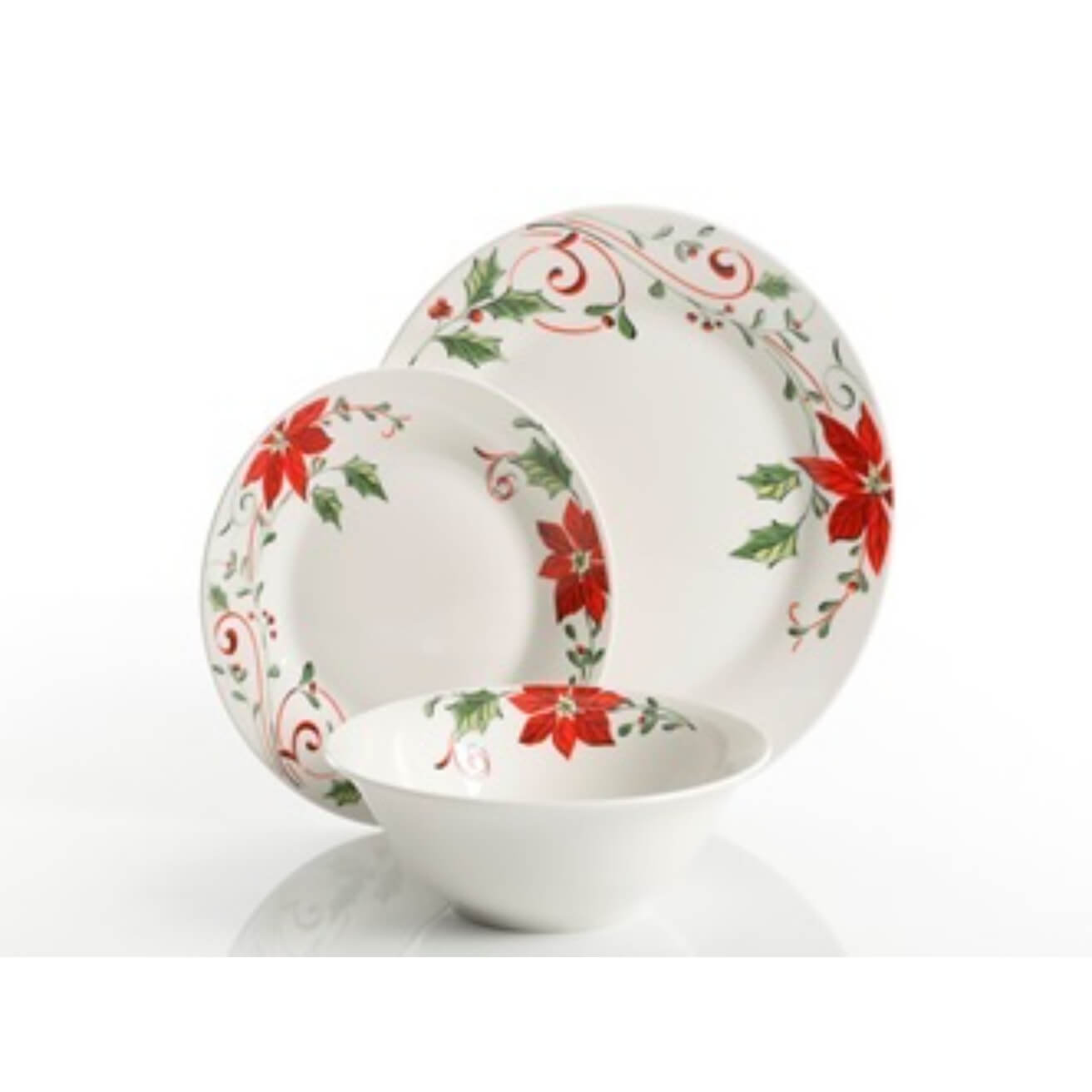 Plat Feuille Verte En Céramique Fine Chehoma 35294