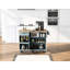 Îlot de cuisine avec bureau pliable et rangement de tiroir-537182804