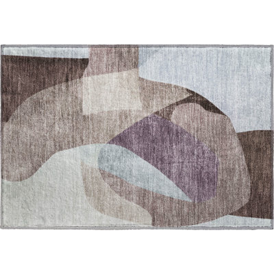 Tapis abstrait lavable à la machine de qualité supérieure Mayfield