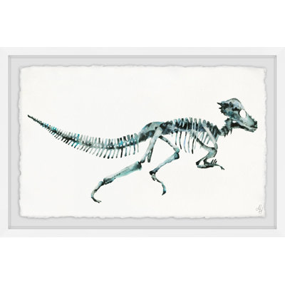 Brodhead 'Running T-Rex Skeleton' Framed Print