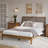 Bethelmie Solid Wood Upholstered Headboard Bed Frame-107443382-97285328
