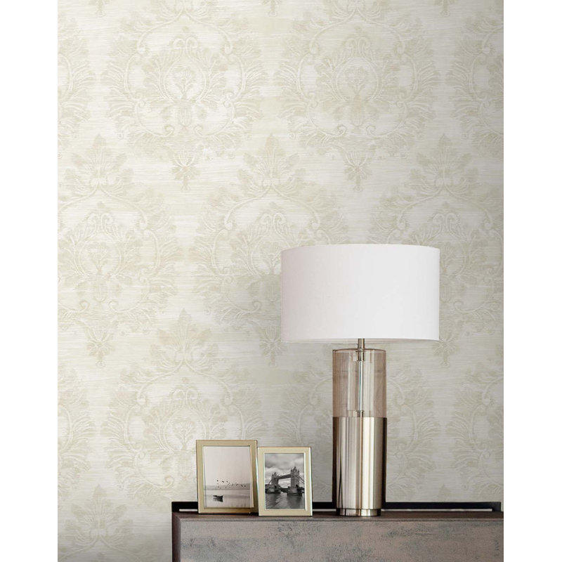 Rouleau de papier peint L 33 pi x l 20,5 po, Gris clair