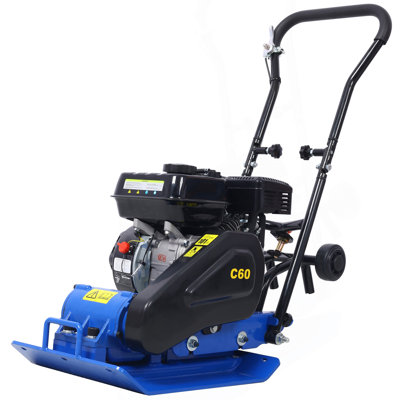 212Cc 7.0HP  5600VPM  Gas Vibration Compaction Force 20 X 14 Inch Plate Compactor W/Built-In Wheel,EPA Compliant