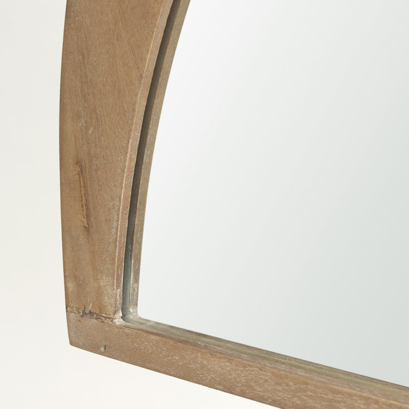 Miroir décoratif biseauté Vixe, 26,3 po x 42 po, Brun clair