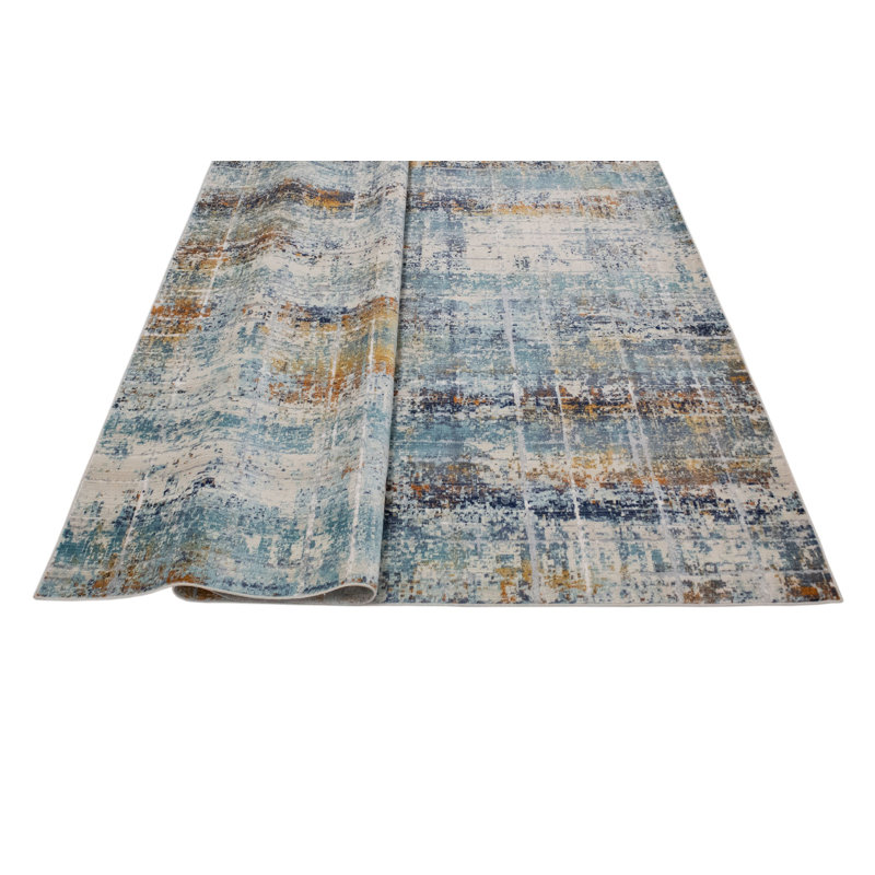 Blazek Abstract Indoor Rug, Rectangle 9'7" x 13'9"