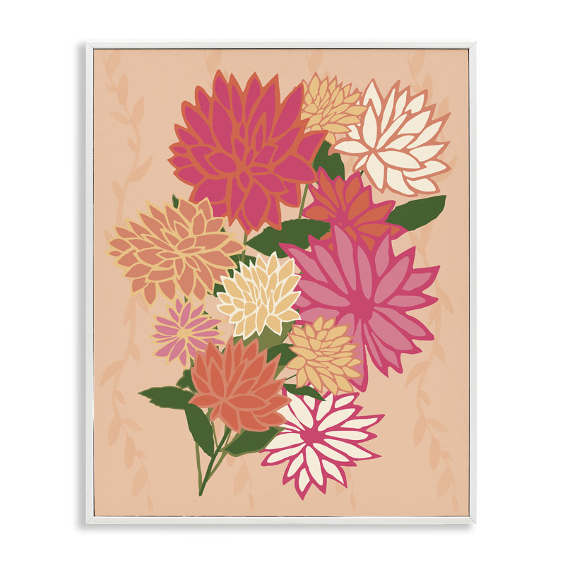  «Dahlia Petal Outline», estampe numérique par Michelle Ingari Designs, H 30 po x l 24 po