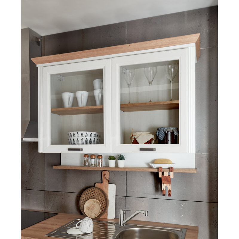 Kitchen Unit 230 Cm Without Appliances Charcoal, Beige