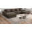 Corduroy Living Room Sectional Ottoman-1937017165