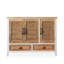 Banc de rangement en bois manufacturé brun