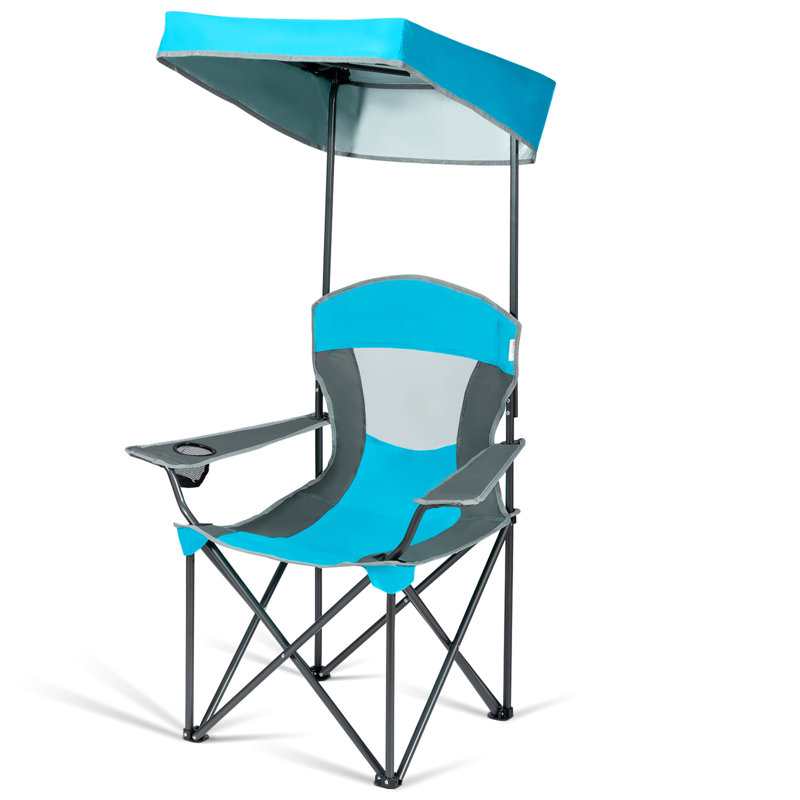 Chaise de camping pliante Nimmons, Bleu