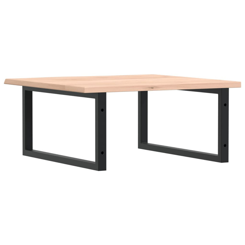 Ashvi 60cm Solid Wood Bathroom Vanity Top, Oak/Black