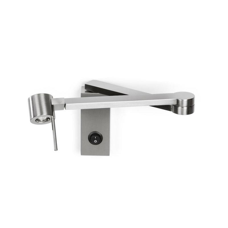 Manhattan 1-Light Swing Arm Sconce, Satin Nickel, Yes