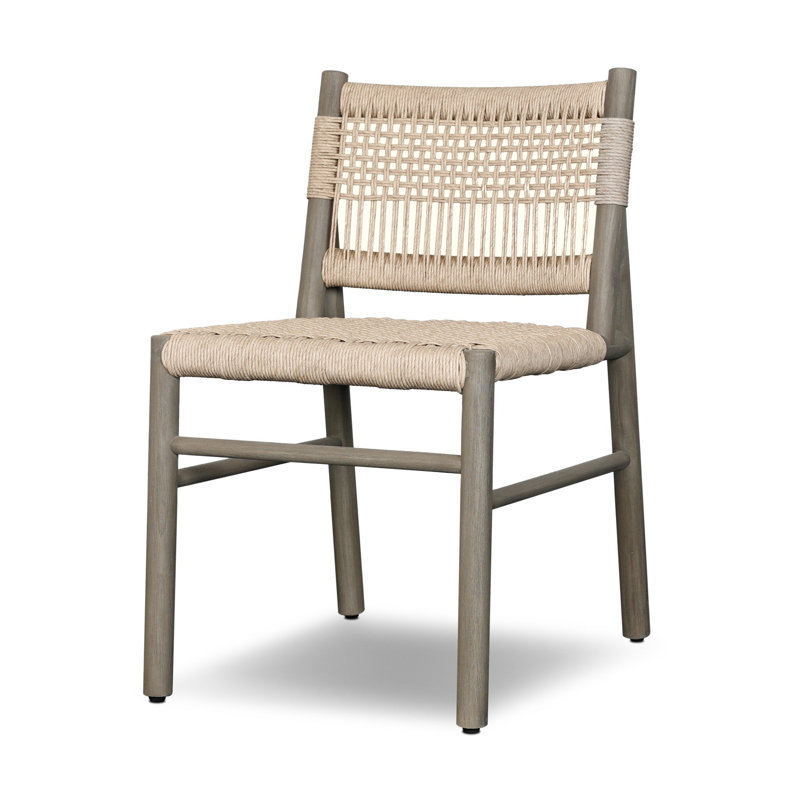 Chaise tressée Ashe, Vintage White