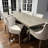 Thickened Fabric Upholstered Wooden Nailhead Dining Chair（Set of 4）-310173345