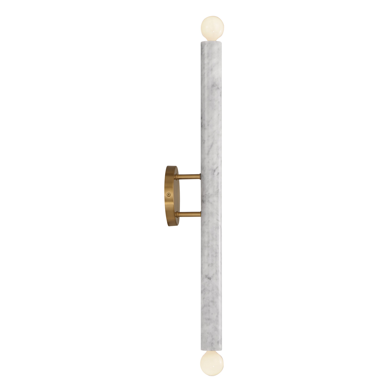 2 Light Dimmable Wall Sconces, White