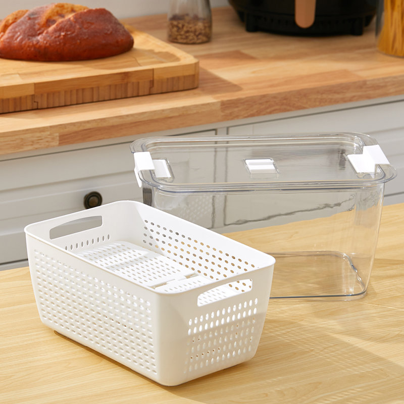 4.5L Nested Fridge Storage Container with Removable Colander