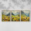 Lanscape Study Series CV -Set of 3 Fric Giclee Prints -Prêt à accrocher-107253579-107253577