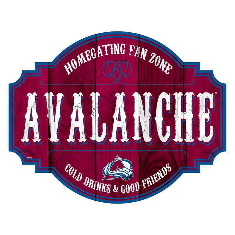 Rustic Entertainment Wall Decor, Colorado Avalanche
