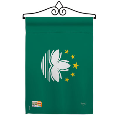 Impressions décoratives de polyester de 2 côtés 19 x 13 po  drapeau de jardin