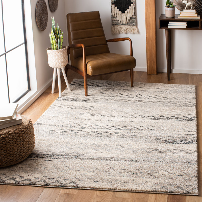 Sabang Retro Performance Abstract Rug, Rectangle 9' x 12'