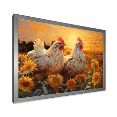 Poulet aimant Bexhet au coucher du soleil - Imprimé