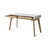Wave 53,54" Rectangular Writing Desk 2 Drawers 