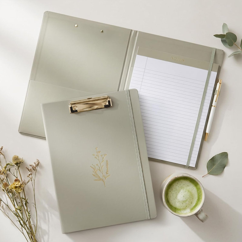 Porte-documents avec bloc-notes et pochette intérieure Aesthetic
