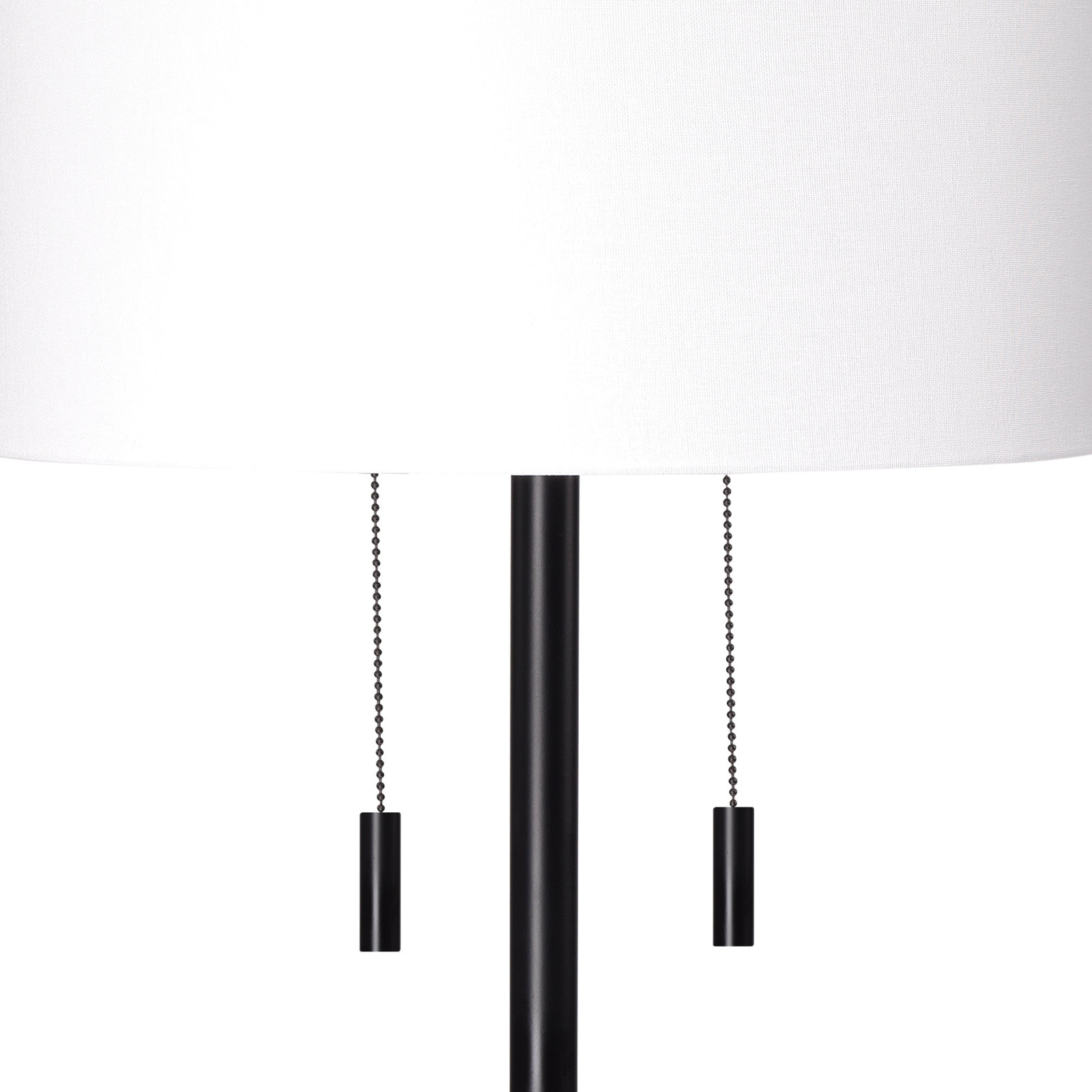 Senn 64'' Dimmable Floor Lamp, Matte Black