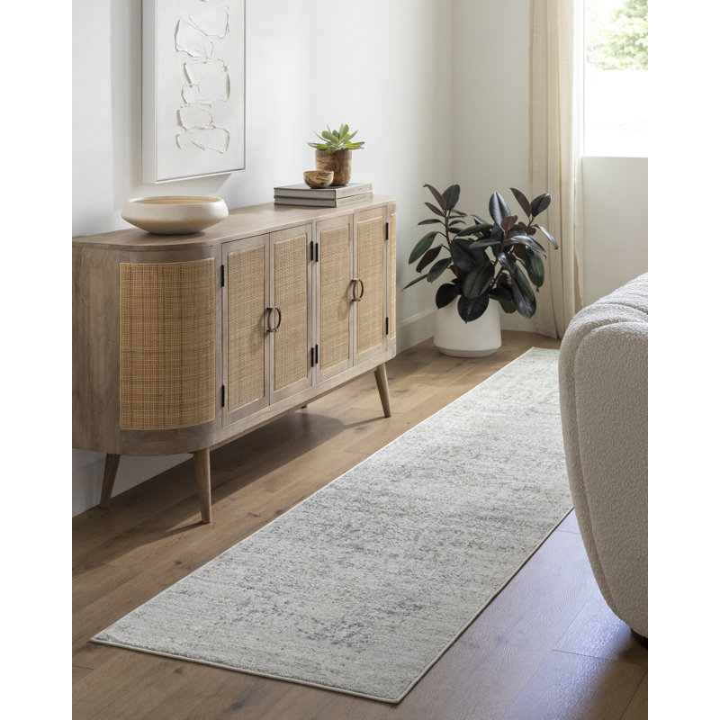 Tapis à motif oriental Hillsby, Tapis de couloir 2 pi 7 po x 14 pi