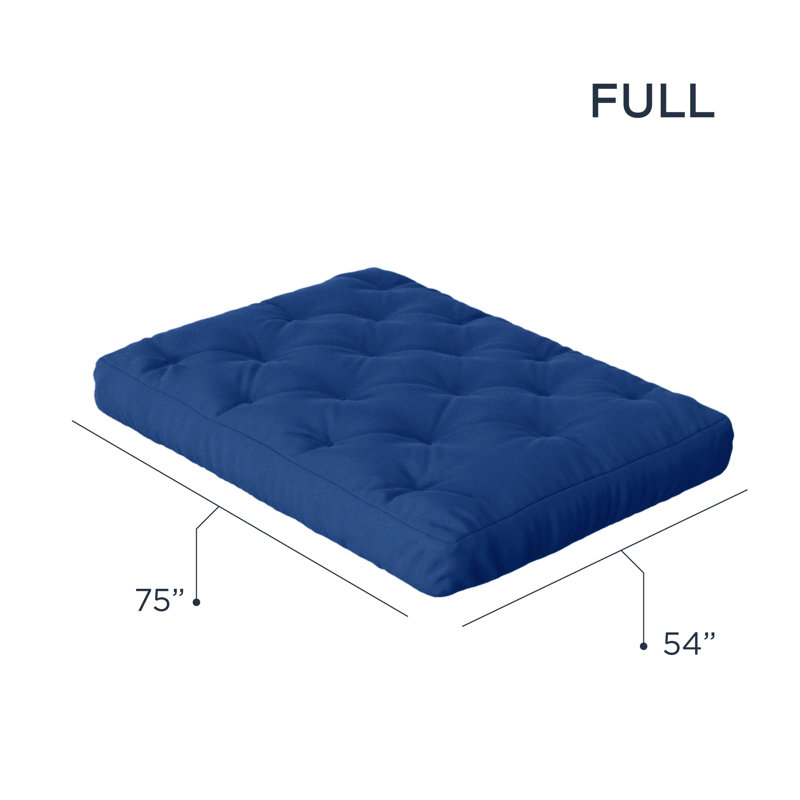Matelas en mousse viscoélastique Hooppole Premium - Certifié CertiPUR-US, sans cadre, 10', Double, Bleu royal