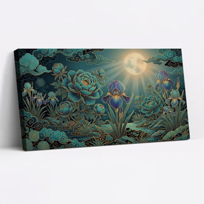 Moonlight Garden Canvas Wall Art Set Of 1