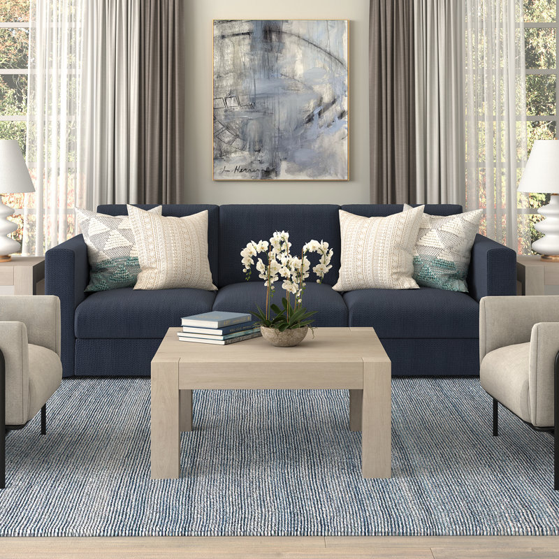 Langston Single Coffee Table, Alder White