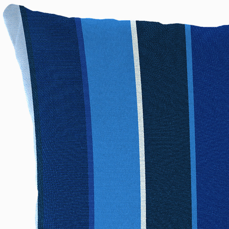 Sunbrella Outdoor Throw Pillow, Milano Cobalt Striped