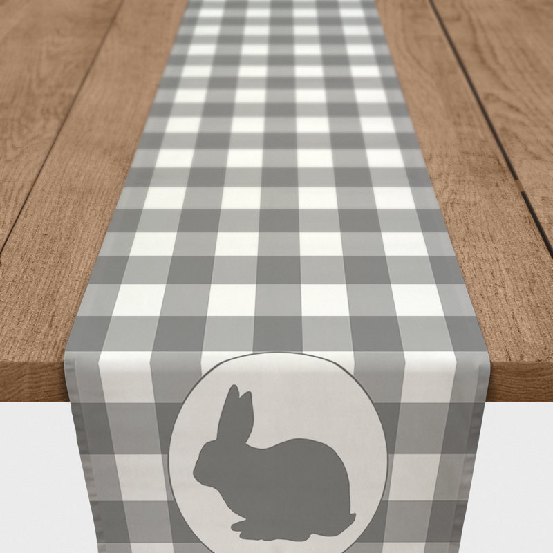 Chemin de table Artrina, P 16 po x L 72 po, gris
