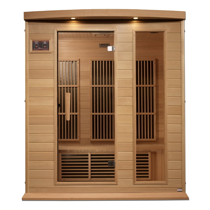 Sauna infrarouge dynamique pour 3 personnes compatible avec Bluetooth FAR en pruche