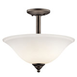 Scaggs Glass Flush Mount