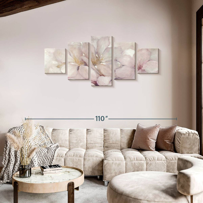 Pommiers en fleurs, H 36 po x l 80 po