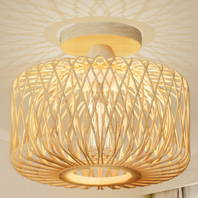 1-Light Flush Mount Ceiling Light，Semi Flush Mount Ceiling Light