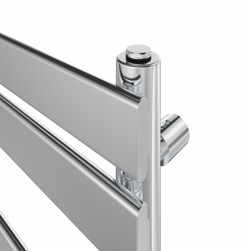 Flat Panel Towel Rail Heated Towel Rails, 100cm H x 45cm W x 6.2cm D, Chrome