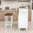 Adda Rustic Storage Kitchen Island Set with Expandable Drop-Leaf Tabletop and 2 Stools-1781461224