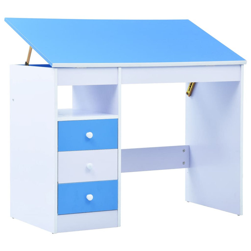 Campton 100cm Writing Desk, Blue