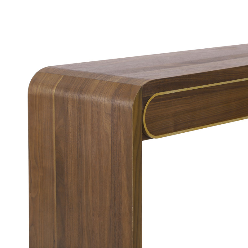 Console en bois Thalyn, Doré