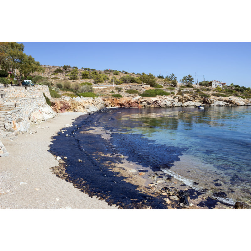 Oil Spill by Liountmila Korelidou - Wrapped Canvas Print, 30cm H x 46cm W