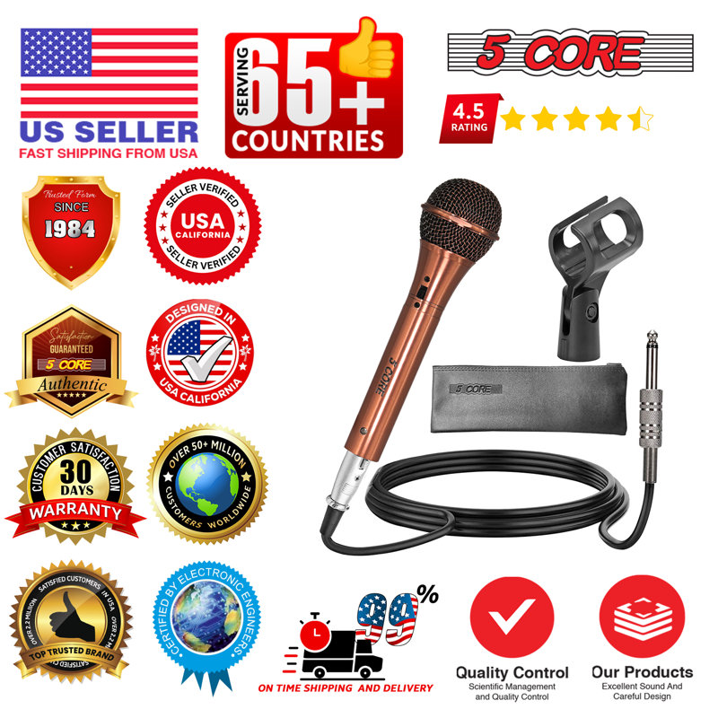 Microphone à 5 kores XLR 