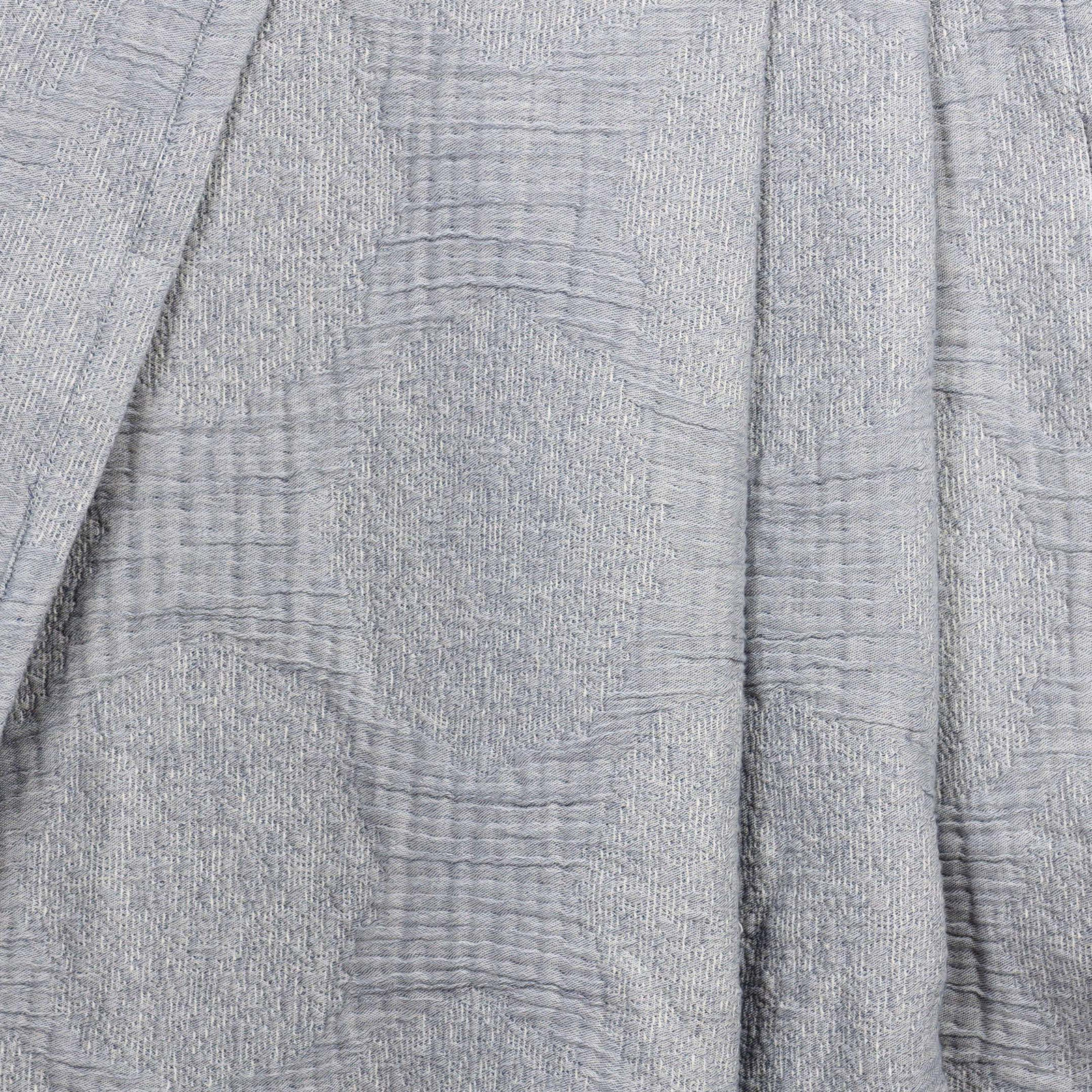 Cotton Coverlet Set, Throw Coverlet, Denim Blue
